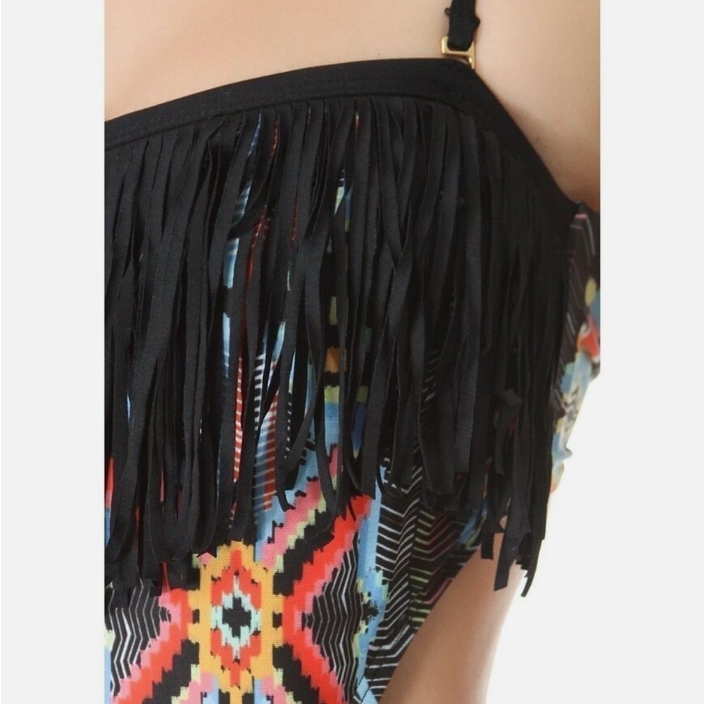 L*Space Cut Out Fringe One Piece Swimsuit - Picture 2 of 9
